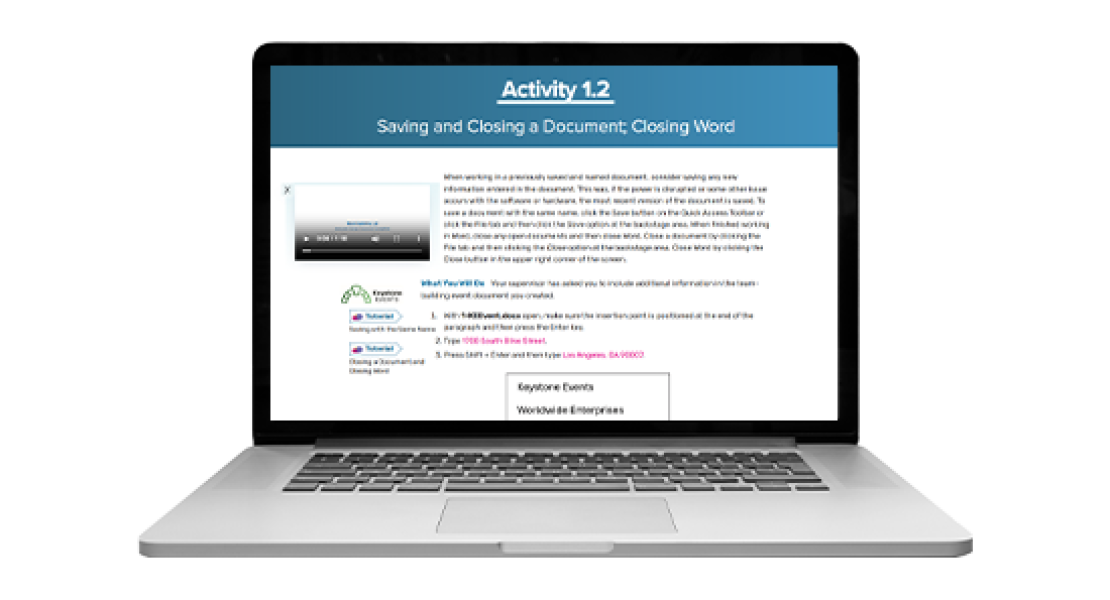Image of the courseware for Marquee Series: Microsoft 365 Word