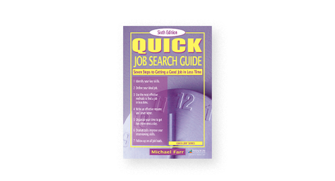 Print and digital version of Quick Job Search Guide, Sixth Edition